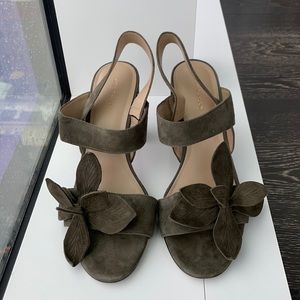 Ann Taylor suede leather sandals 6.5